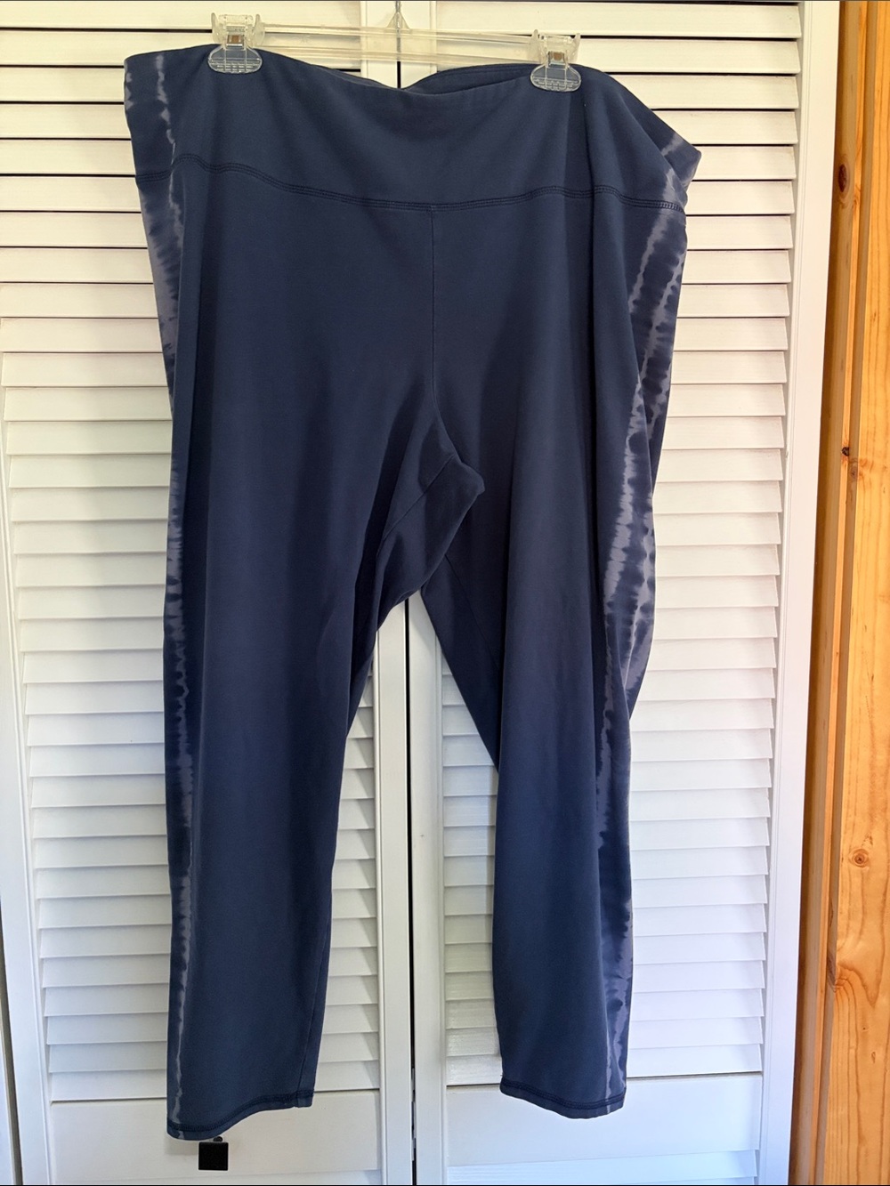 Maurices Navy Blue Tie-Dye Side Panel Leggings